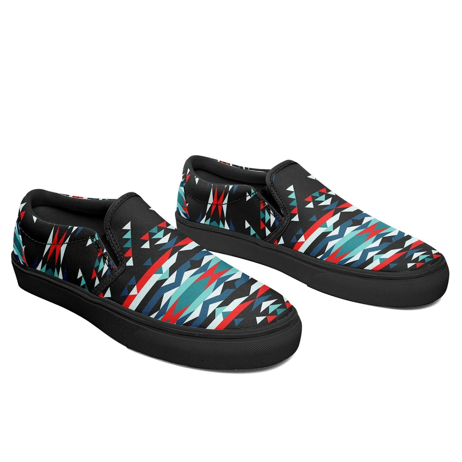 Visions of Peaceful Nights Otoyimm Kid's Canvas Slip On Shoes