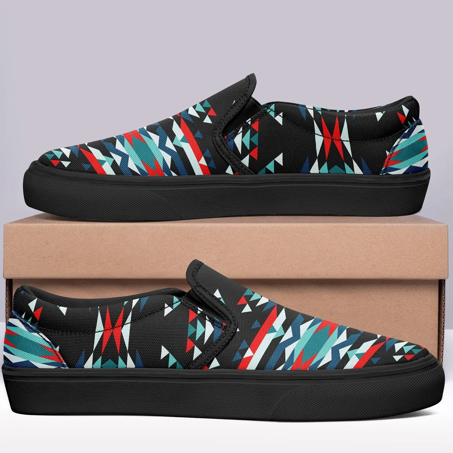 Visions of Peaceful Nights Otoyimm Kid's Canvas Slip On Shoes