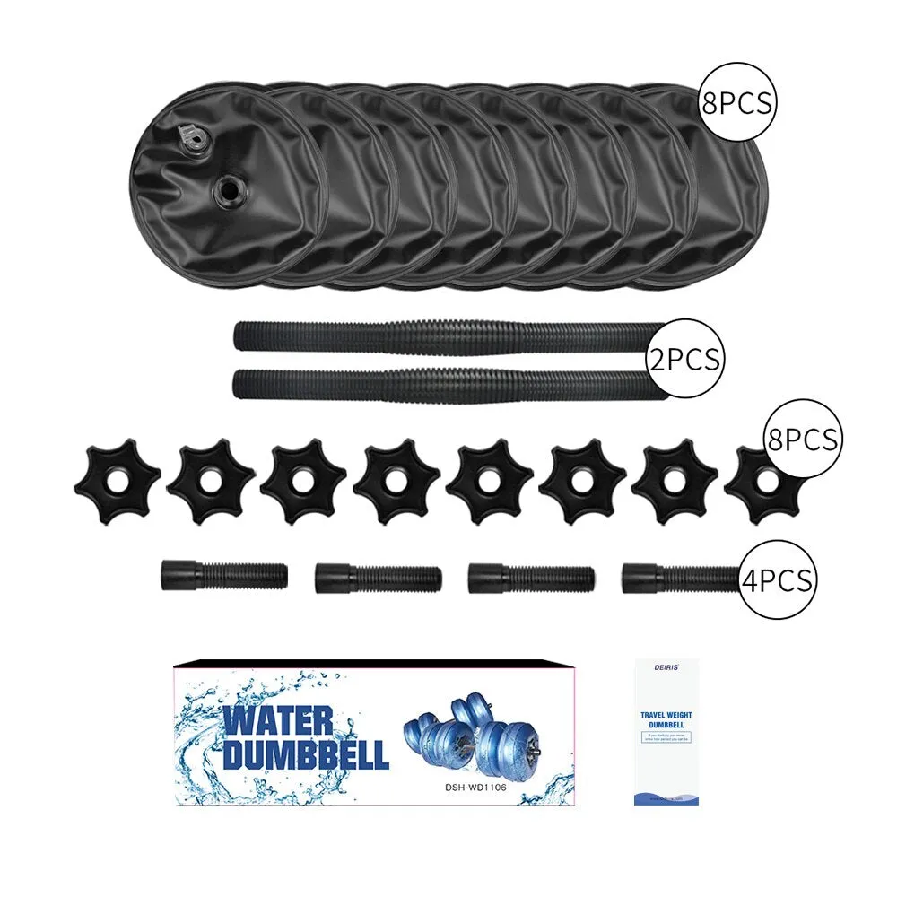 Water-Filled Dumbbells Travel Adjustable Dumbbell Set