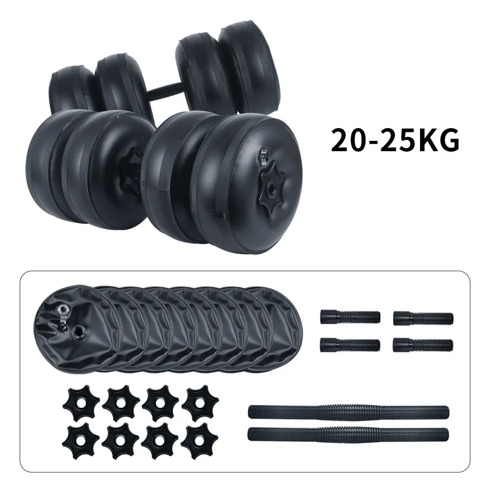 Water-Filled Dumbbells Travel Adjustable Dumbbell Set