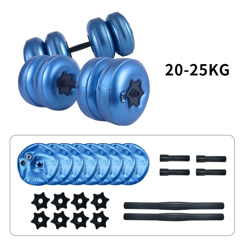 Water-Filled Dumbbells Travel Adjustable Dumbbell Set