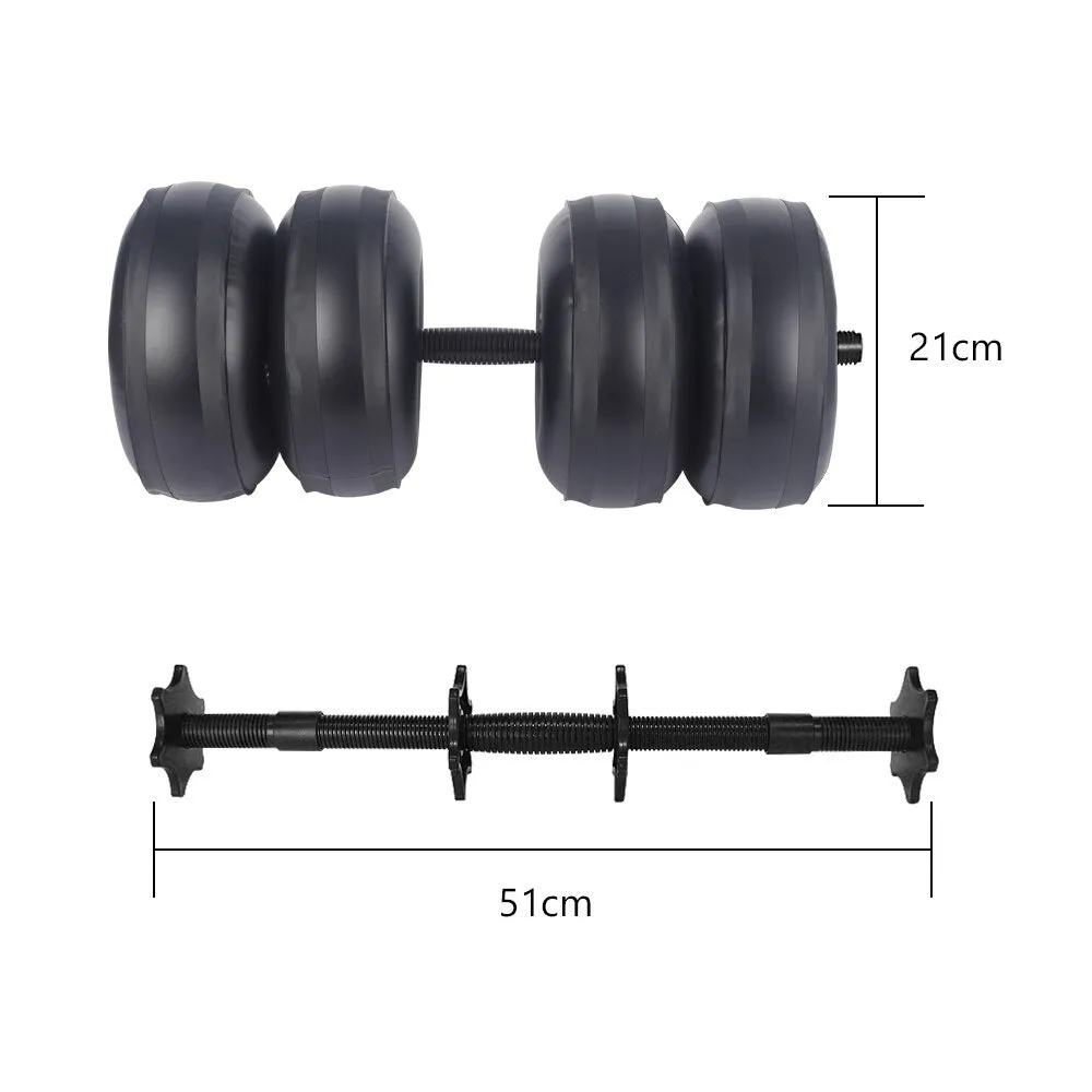 Water-Filled Dumbbells Travel Adjustable Dumbbell Set