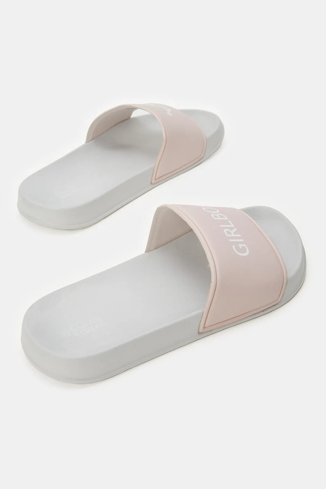 Women Pink Printed Slide