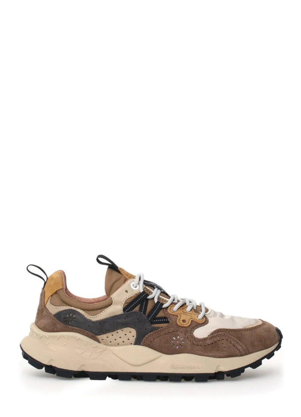 YAMANO 3 | Suede & Nylon Sneaker | Beige/Brown